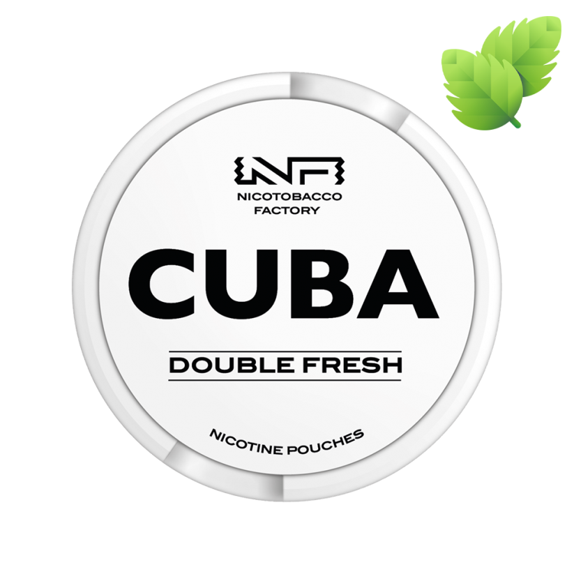CUBA WHITE, DOUBLE FRESH (dvojitý fresh) - EXTRA STRONG