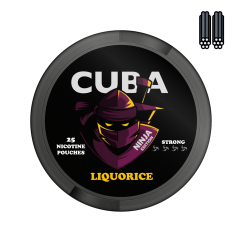CUBA NINJA EDITION, LIQUORICE (lékořice) - SUPER STRONG