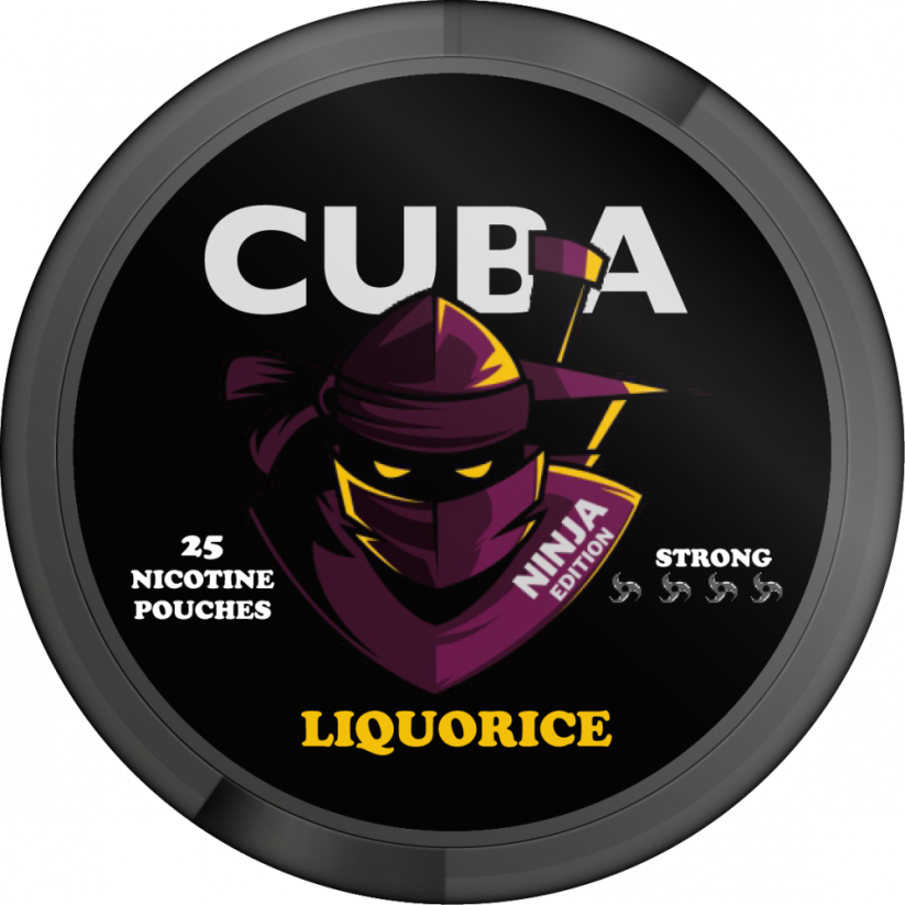 CUBA NINJA EDITION, LIQUORICE (lékořice) - SUPER STRONG